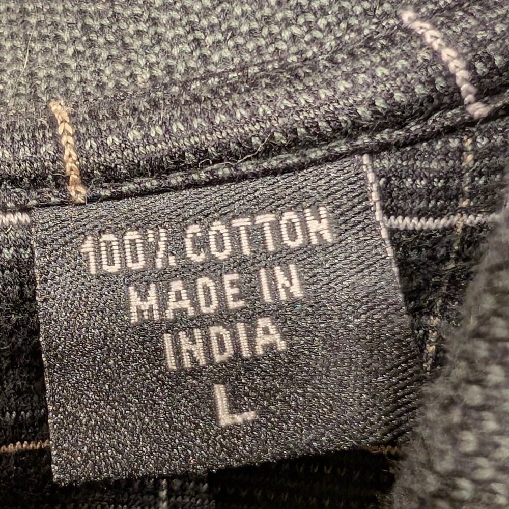 🧨🧨Izod Polo Golf Mercerized Cotton BLACK/Tan White Size Large - Picture 7 of 12